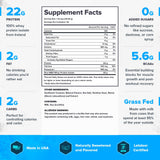 LEGION Whey+ isolat protéique, verre-mesure caramel salé, portion précise.