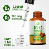 LEGRANO gouttes D3 K2 préparation avec eau, jus ou smoothie.
