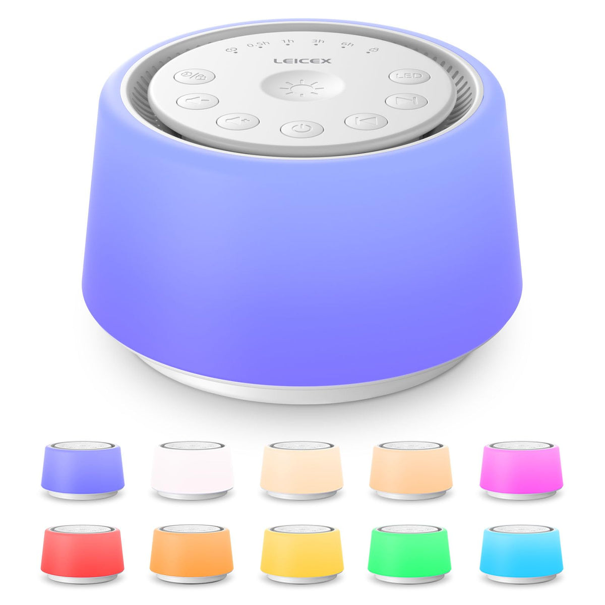 La machine LEICEX bruit blanc pour bébé, accompagne les siestes et les réveils en douceur.
