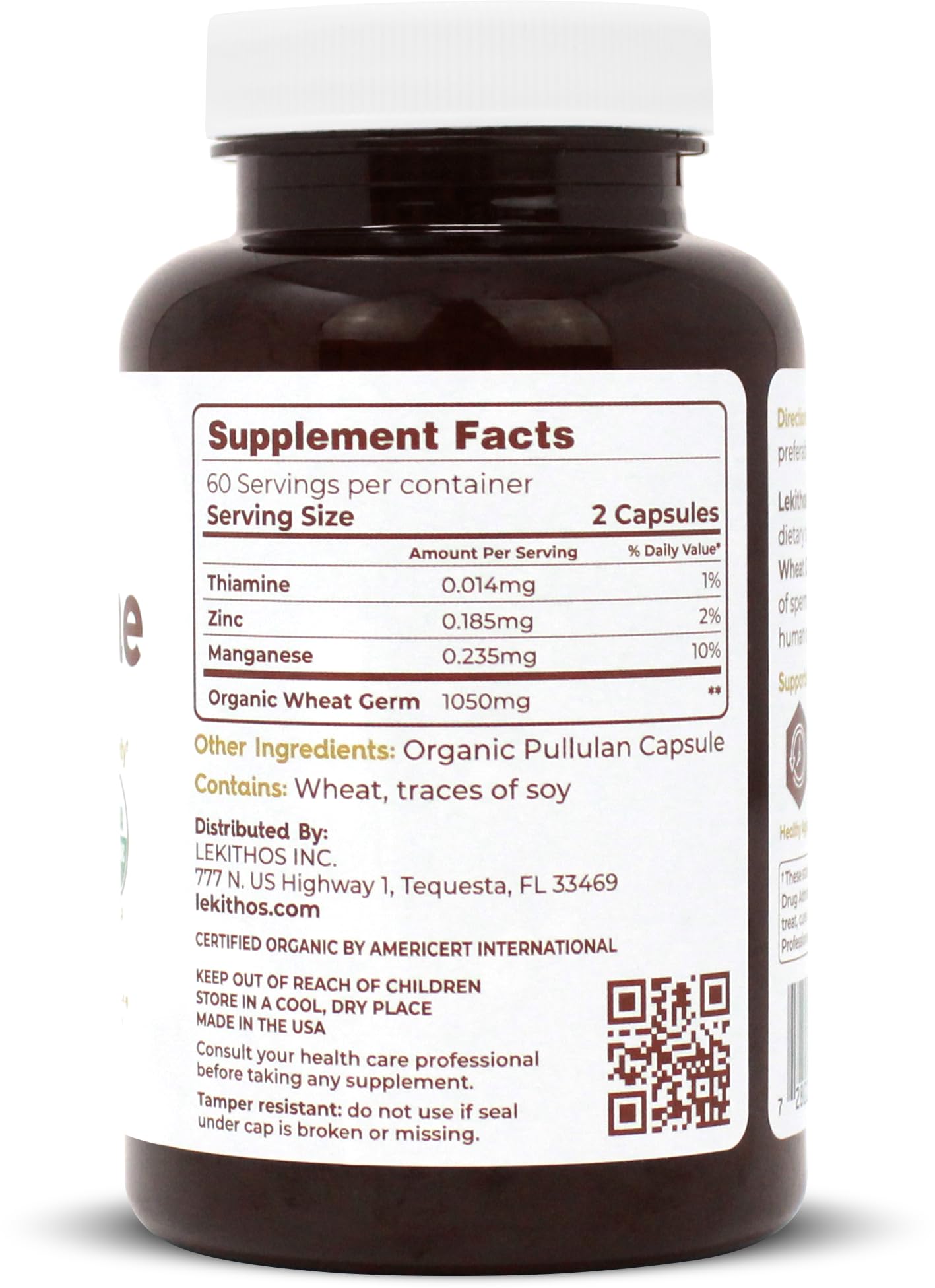 Lekithos Spermidine – étiquette vegan et sans OGM, choix éthique et clair.