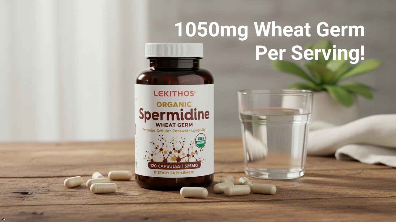 Lekithos Spermidine – germe de blé biologique, source naturelle pour l’énergie au quotidien.