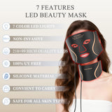 LEKKSA masque LED, cinq niveaux d'intensité pour personnaliser chaque séance