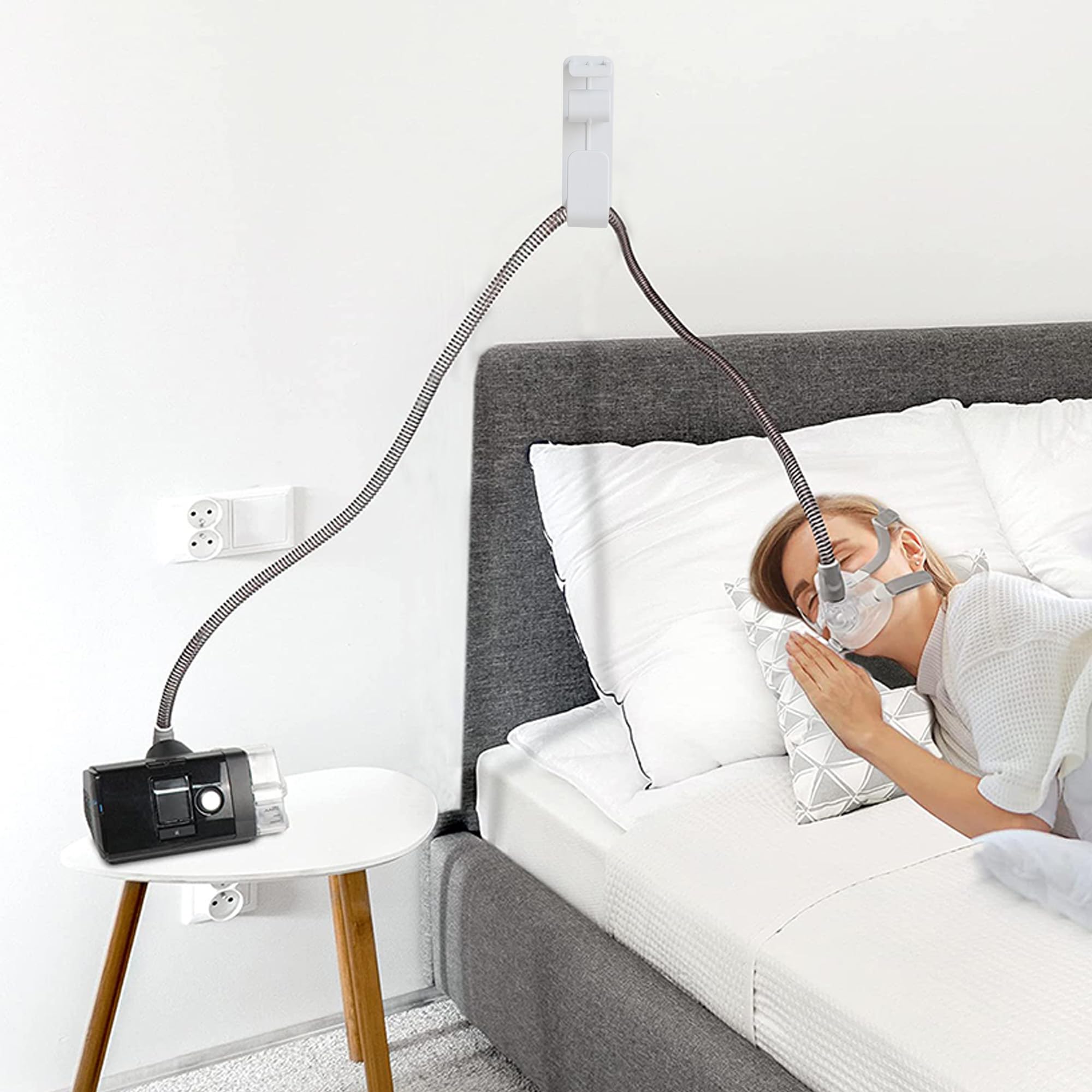 Lemintae kit complet CPAP, solution intégrée pour tuyau et masque