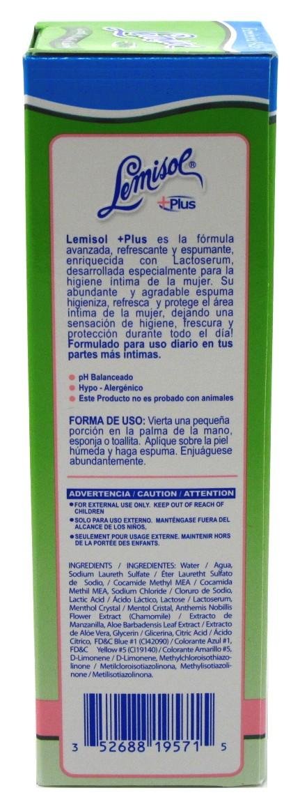 Lemisol Plus bouteille-4oz, format compact idéal pour usage quotidien.