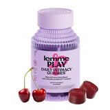 Lemme Play: bouteille de gommes cerise pour un rituel quotidien potentiel.