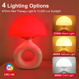 LemSen lampe champignon base ceramique blanche design durable