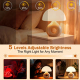Lampe LemSen champignon avec télécommande et mémoire pratique.
