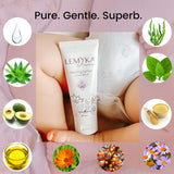 Bouteille pompe LEMYKA – emballage compact et pratique.