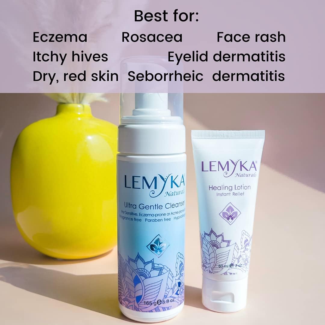 Lotion Eczéma naturelle LEMYKA – texture légère et douceur.