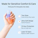LENA Sensitive Cup insertion douce, idéale pour les débutantes.
