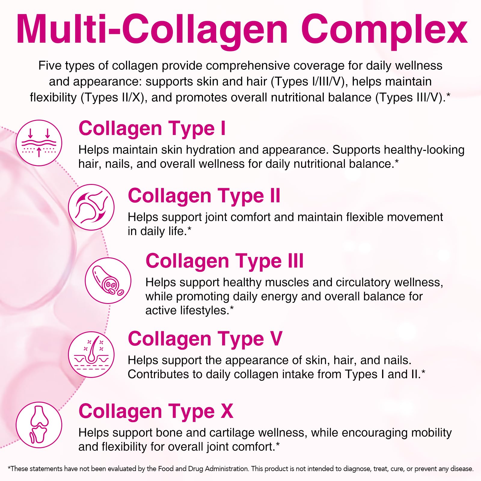 Lenm Multi Collagen : sources hydrolysées assurant une meilleure absorption.