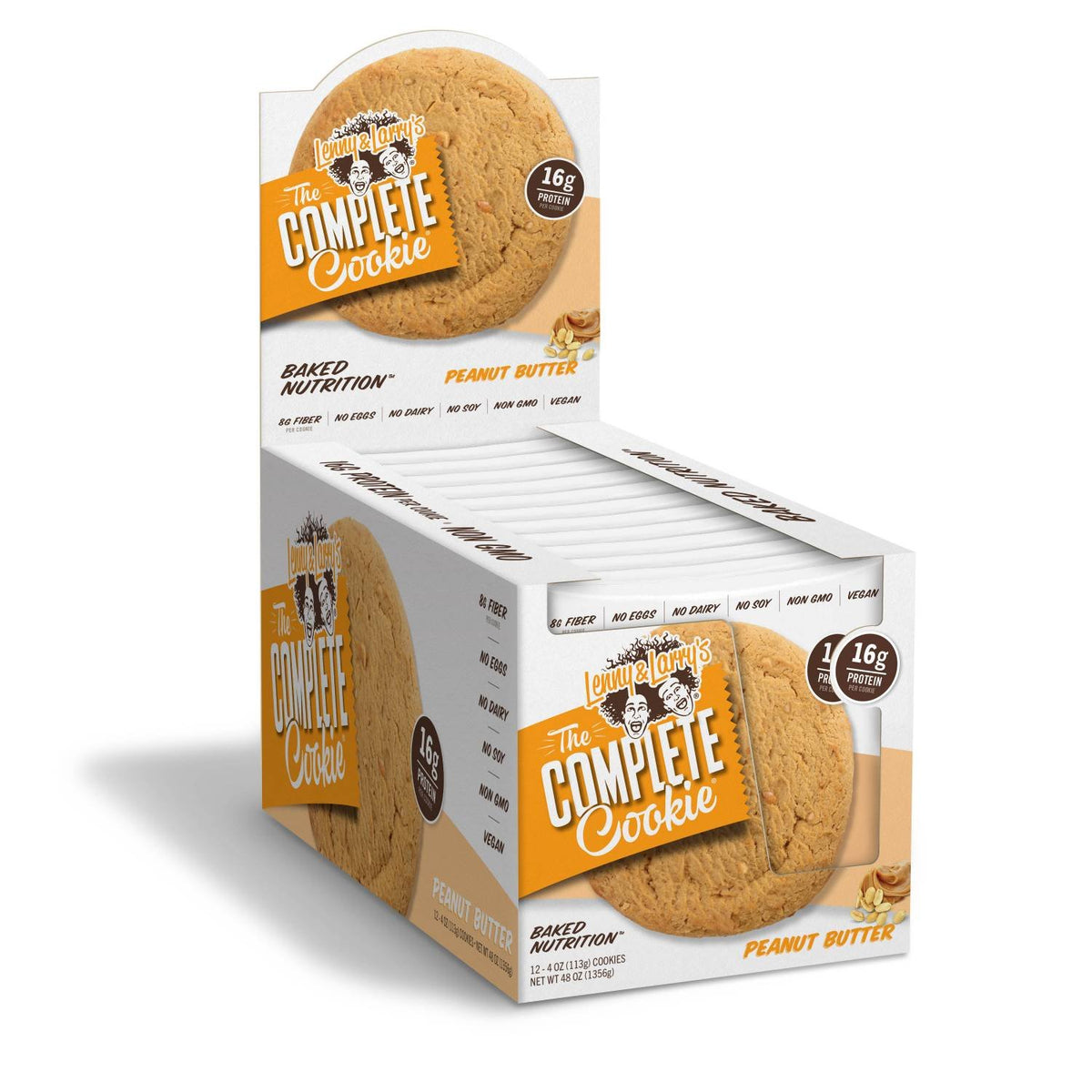Lenny & Larry's The Complete Cookie Beurre de Cacahuète, emballage individuel pratique pour collation.