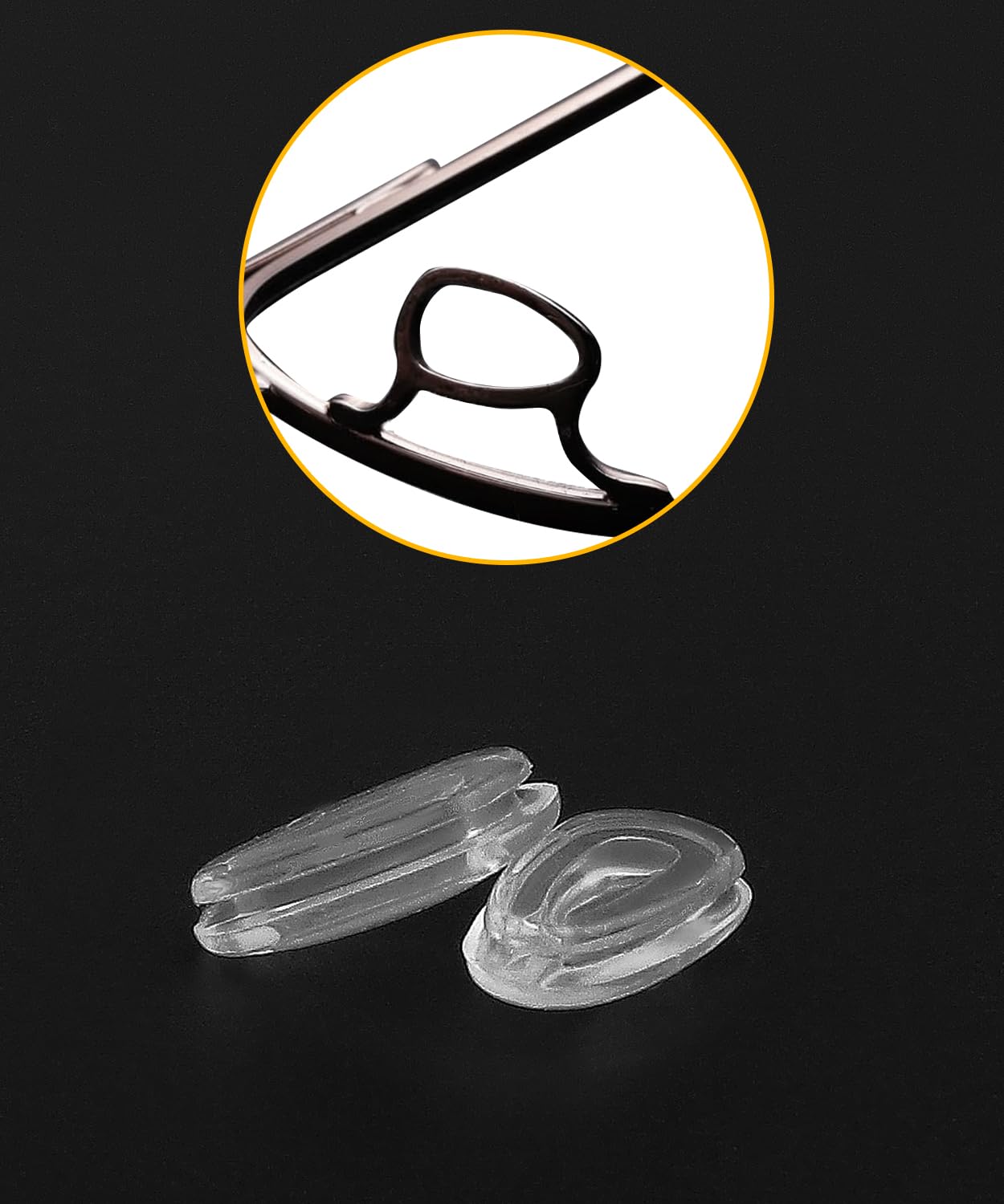 LenzProse pack 6 repose-nez silicone prêt à l'installation rapide