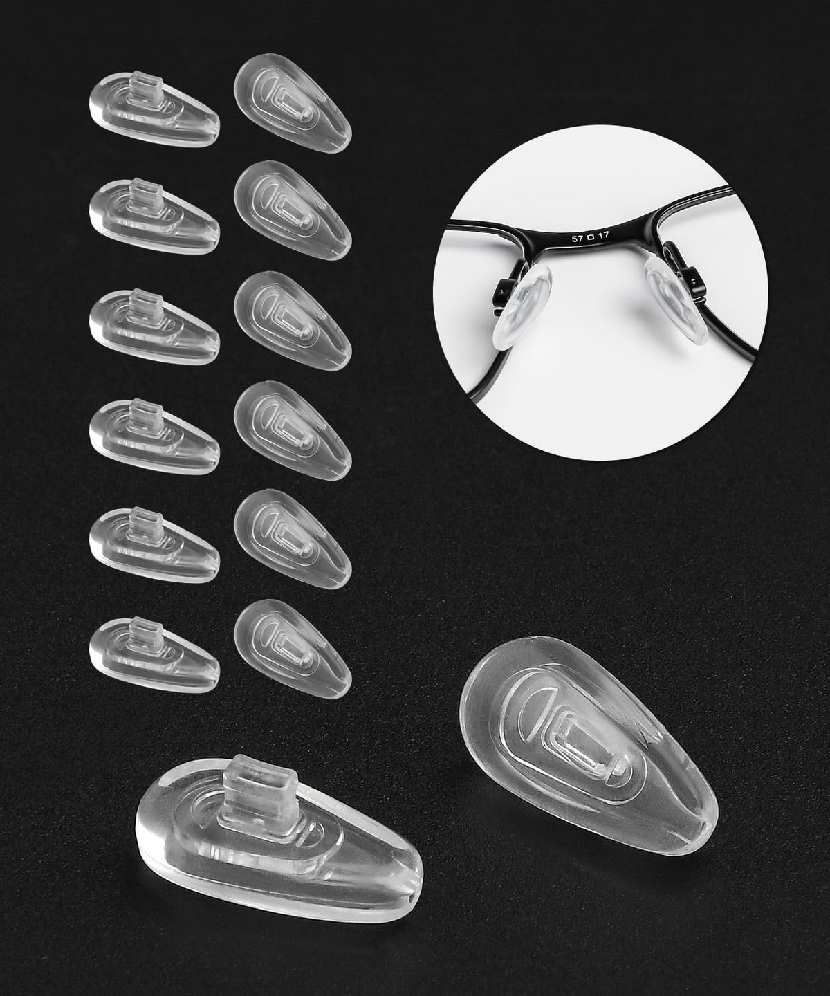 LenzProse plaquettes nasales en silicone pour Crosshair 2.0, confort durable et maintien fiable.
