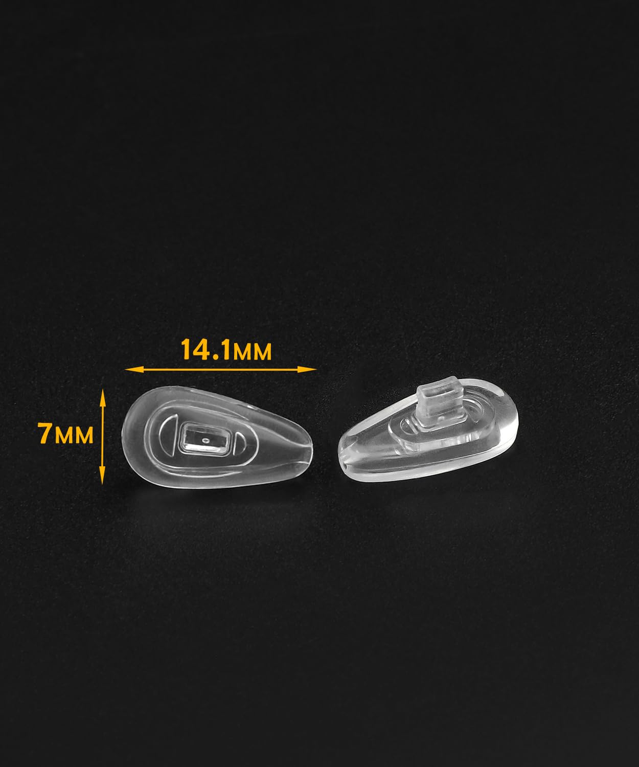 LenzProse plaquettes nasales en silicone pour Ejector OO4142, ajustement rapide et anti-dérapant.