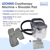 LEONNS epaule-pad therapique: soutien compressif pour récupération confortable.