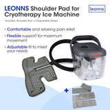 Compatibilité LEONNS Cryotherapy – installation rapide du pad sur l’épaule