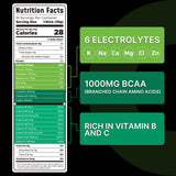Leotri sachet électrolyte orange pour hydratation rafraîchissante.