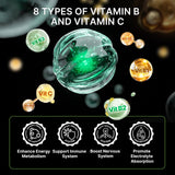 Leotri vitamine B et C, soutien énergie naturelle.