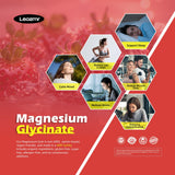Étiquette Leozmr magnésium glycinate avec D B6 CoQ10.