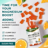 Gummies Leozmr magnésium glycinate orange sans sucre et sans gluten