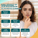 Gummies Leozmr magnésium glycinate orange avec vitamine D et B6