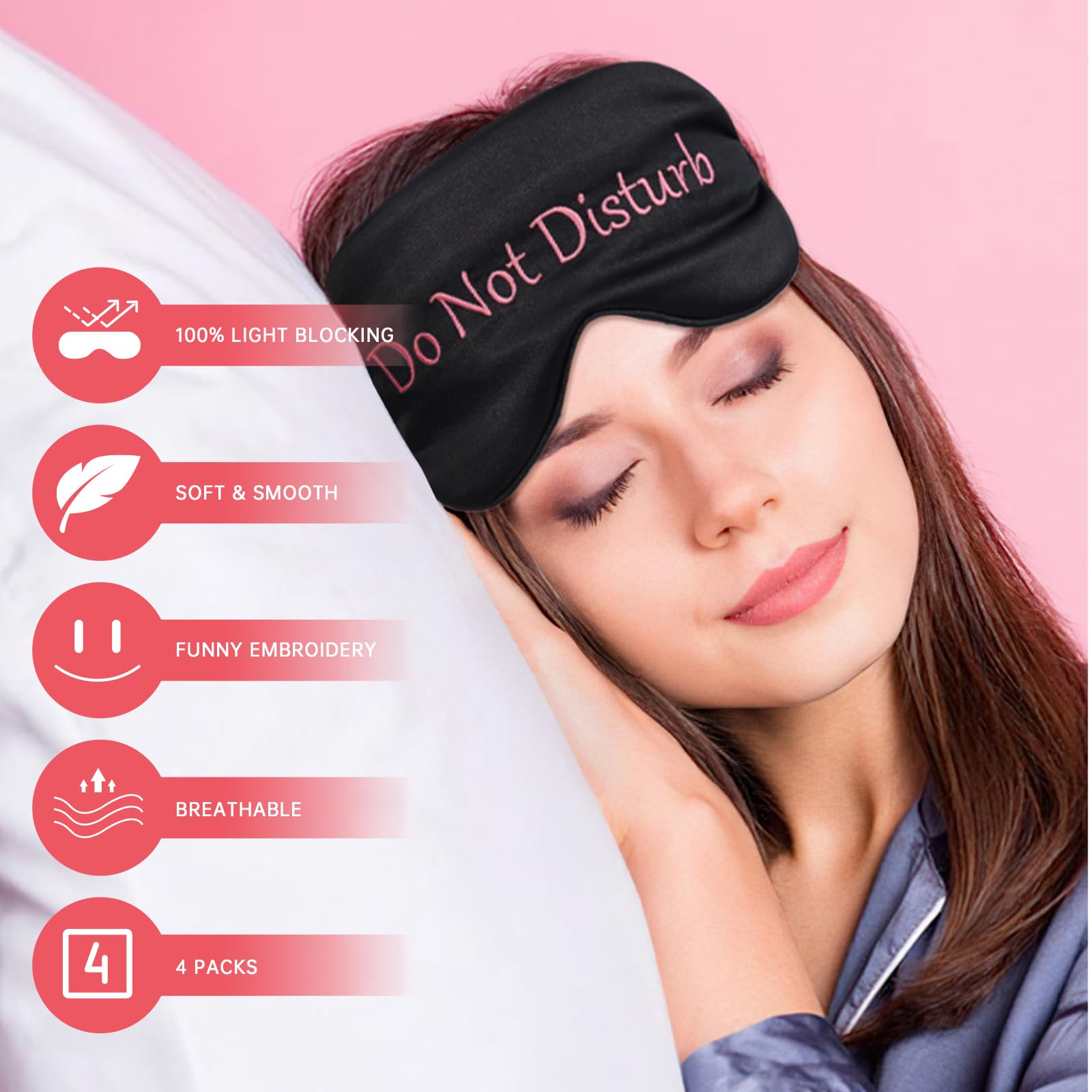Ensemble 4 masques yeux LERSVICVIL, cadeau pratique et partage.