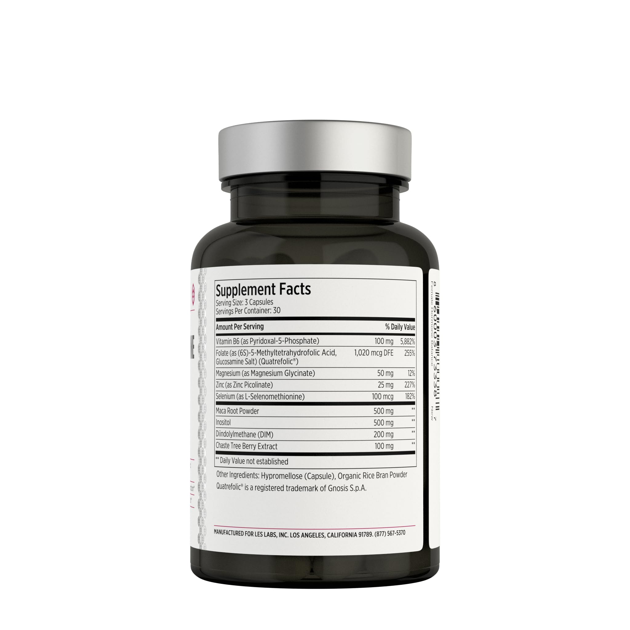 Capsules LES Labs Balance Hormones, dosage simple pour la routine quotidienne.