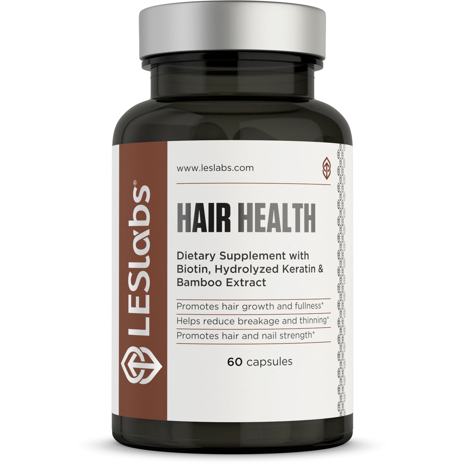 LES Labs Santé des cheveux – bouteille, soutien croissance et force des cheveux.