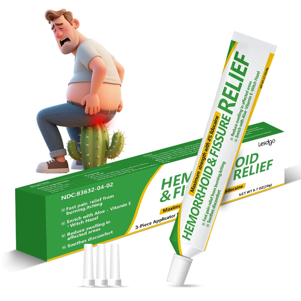 Pommade Lesdgo application rapide pour soulager l'irritation hémorroïdale.