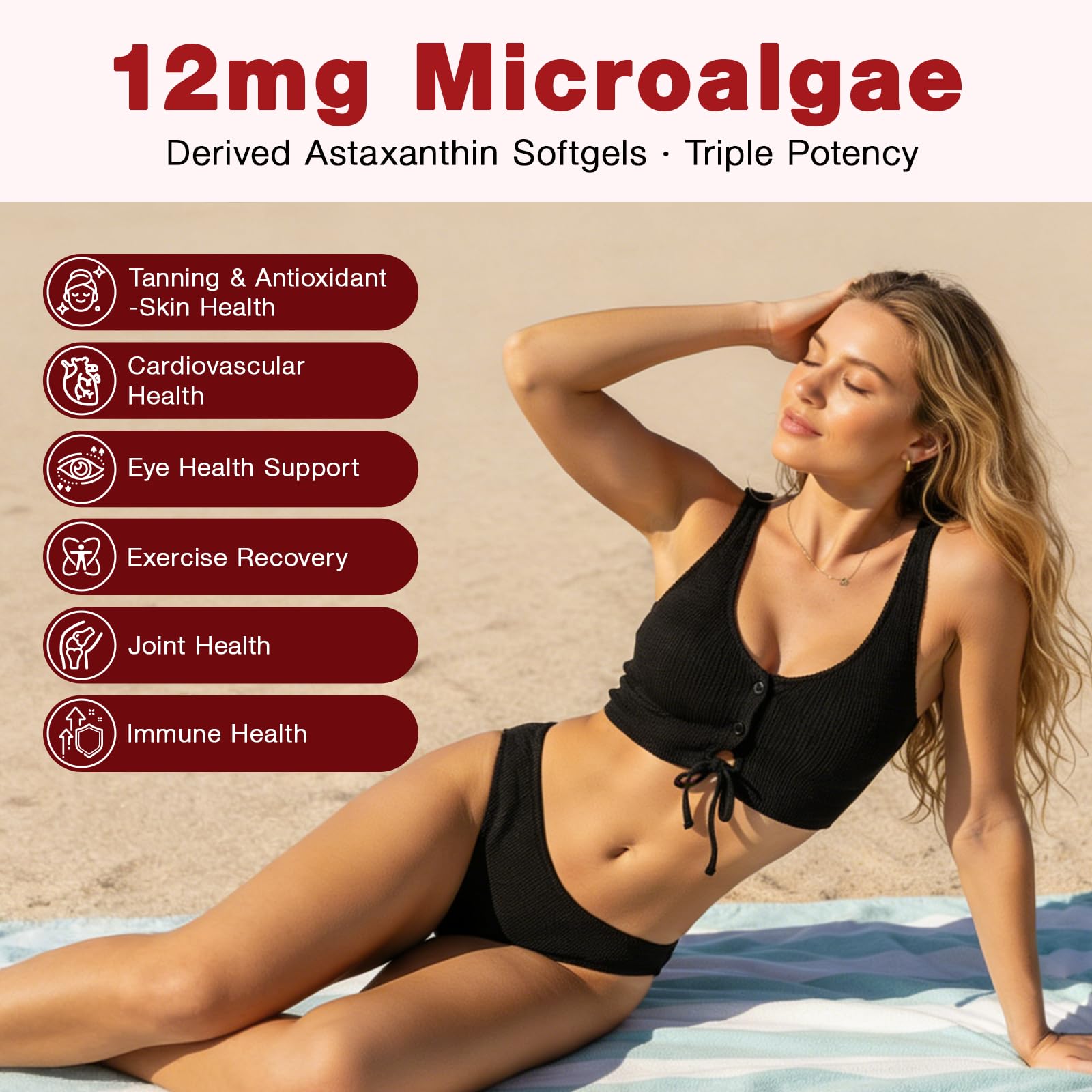 letollhold astaxanthine capsules 12 mg — absorption améliorée grâce à l'huile de tournesol.