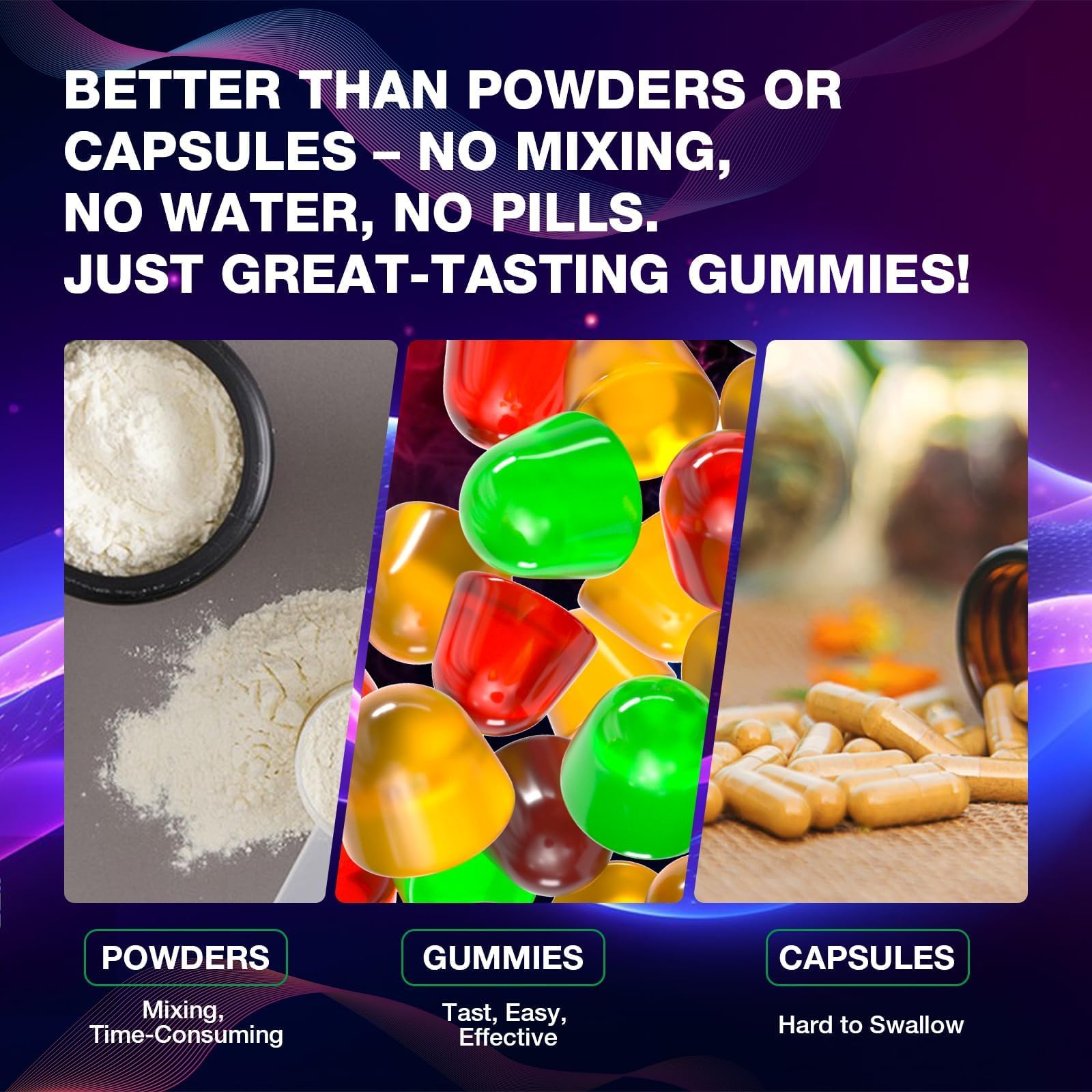Letollhold gommes véganes sans gluten; choix pur et responsable.