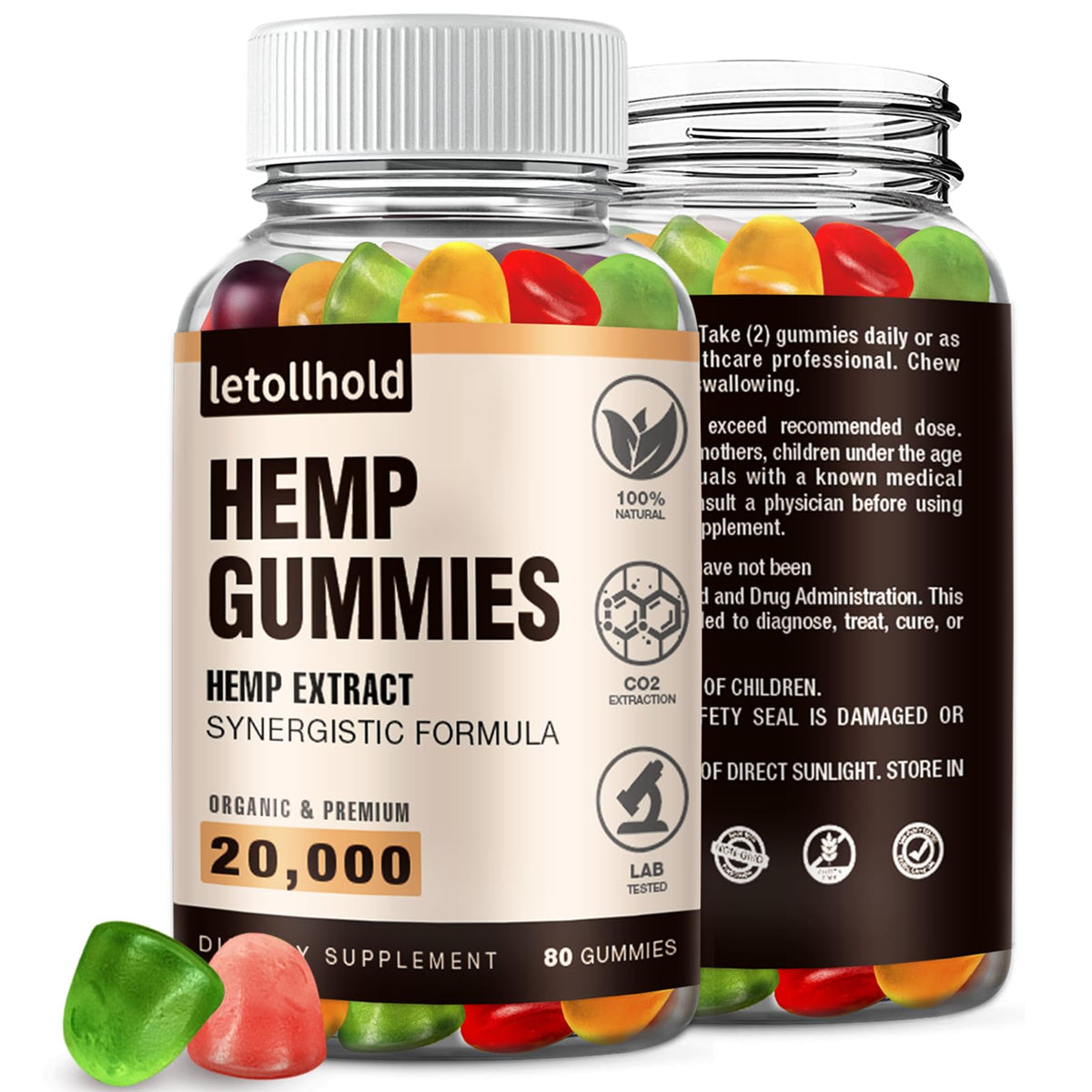 Letollhold Gummies Sommeil - bouteille : soutien potentiel pour un endormissement plus serein.