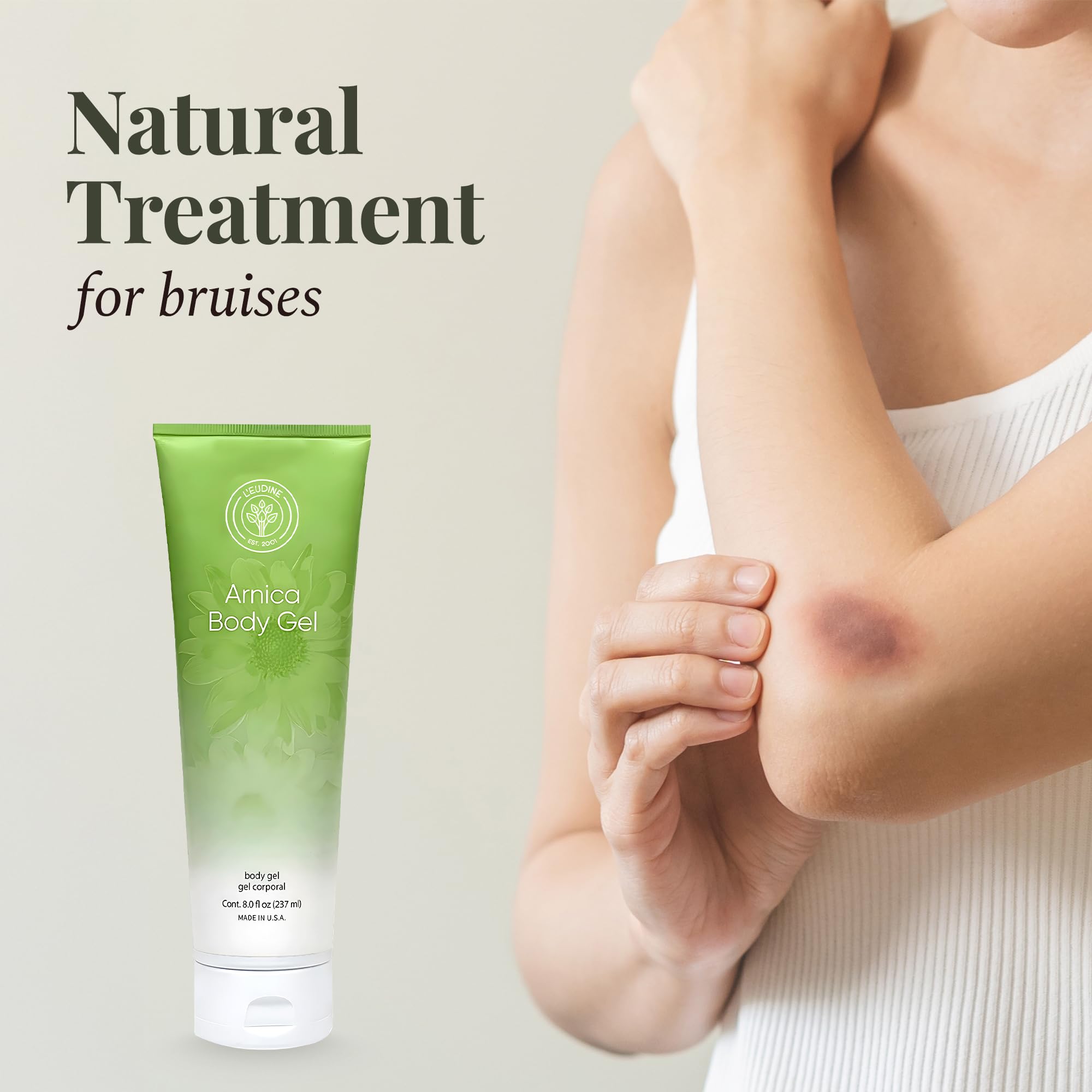 Formule naturelle Leudine Arnica Gel sans additifs superflus.