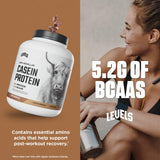 Levels Casein étiquette sans additifs, choix propre et transparent.