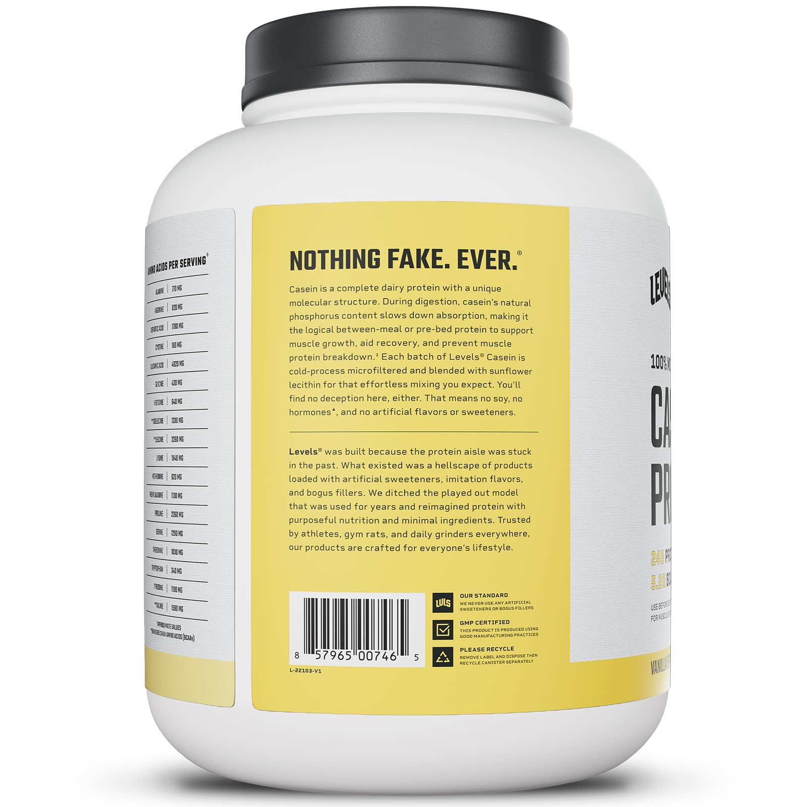 Levels Nutrition – fabrication aux États-Unis, qualité premium et traçabilité.