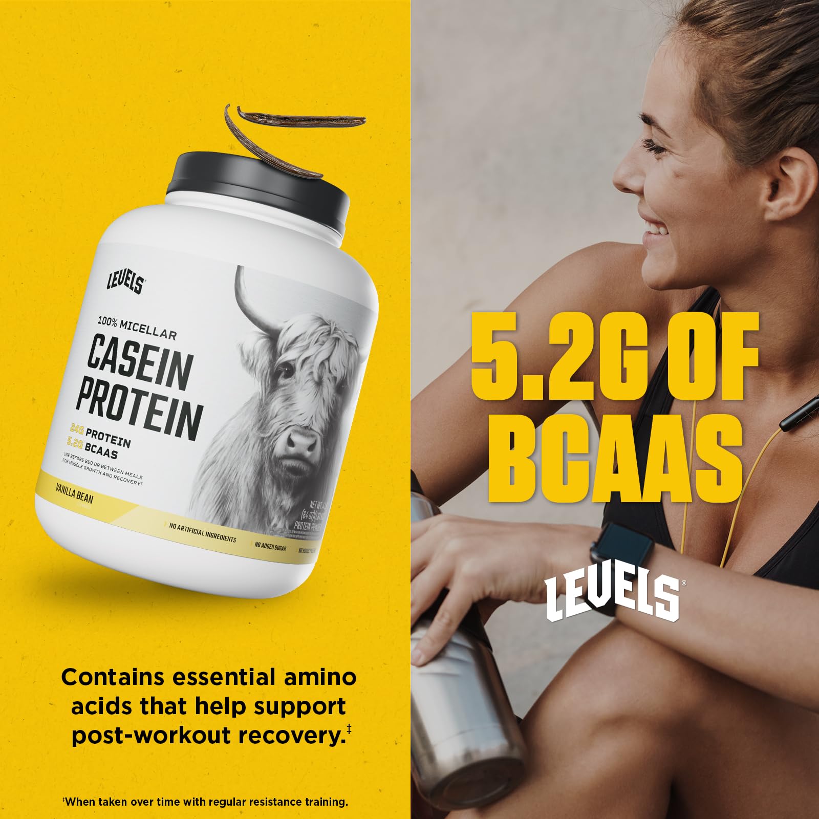 Levels Nutrition – texture crémeuse après mélange, expérience sensorielle agréable.