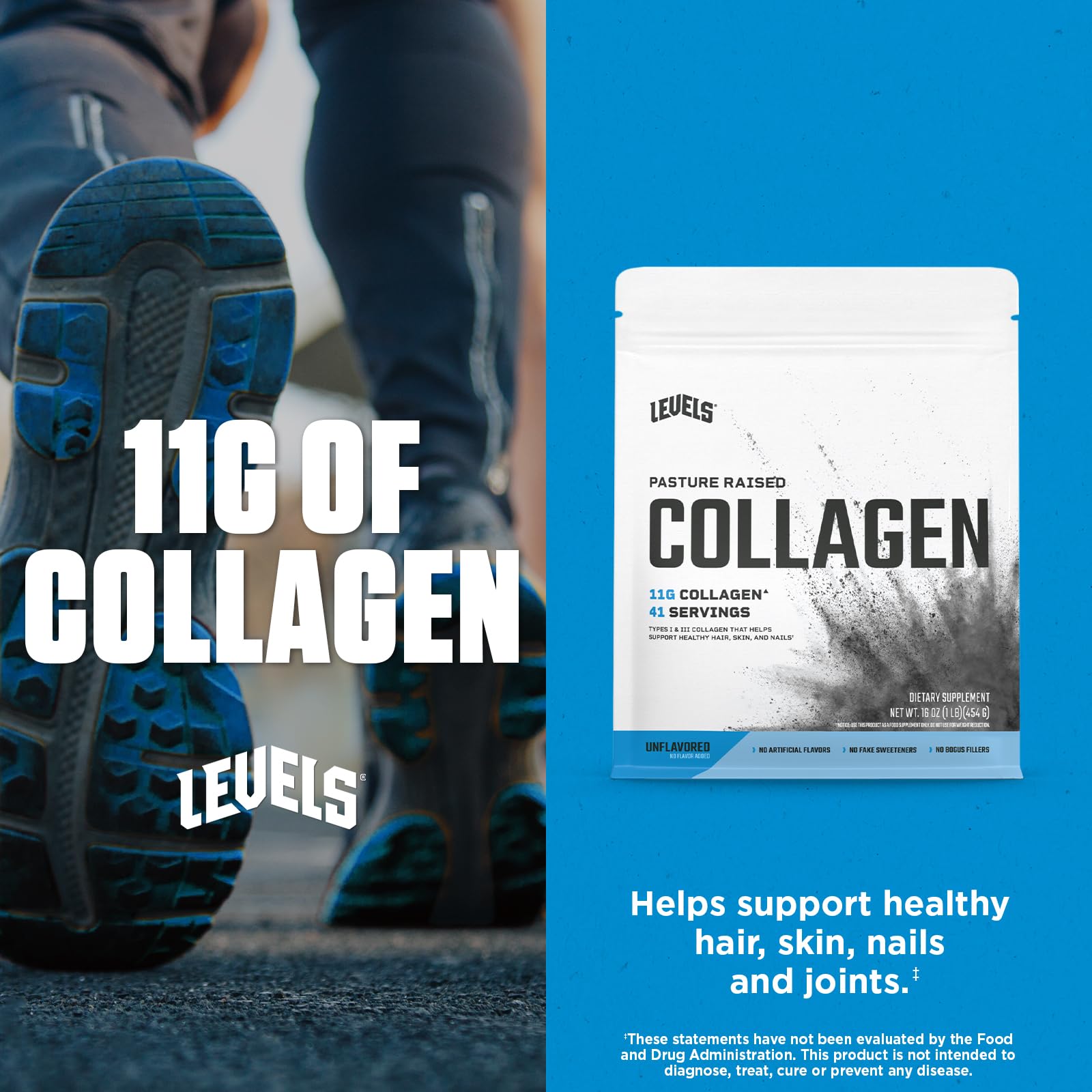 Levels Nutrition Collagen Peptides: parfait dans le café chaud.