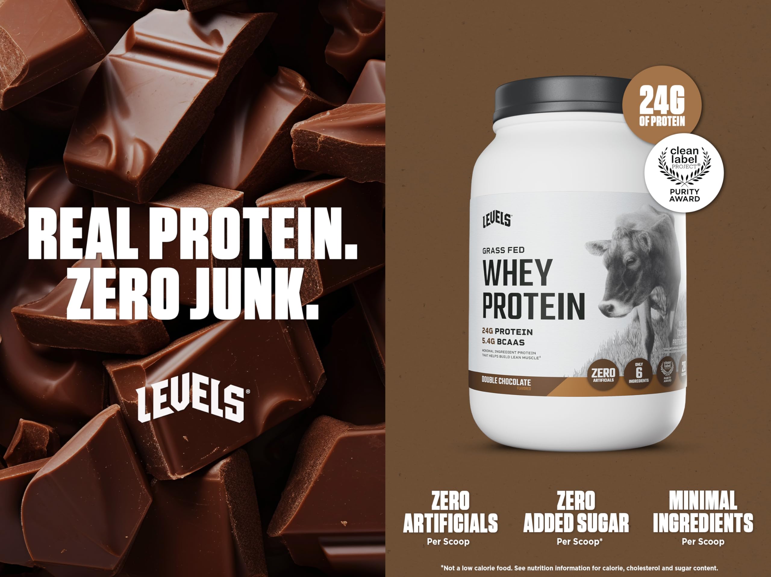 Goût chocolat intense de Levels Nutrition, plaisir velouté après séance.