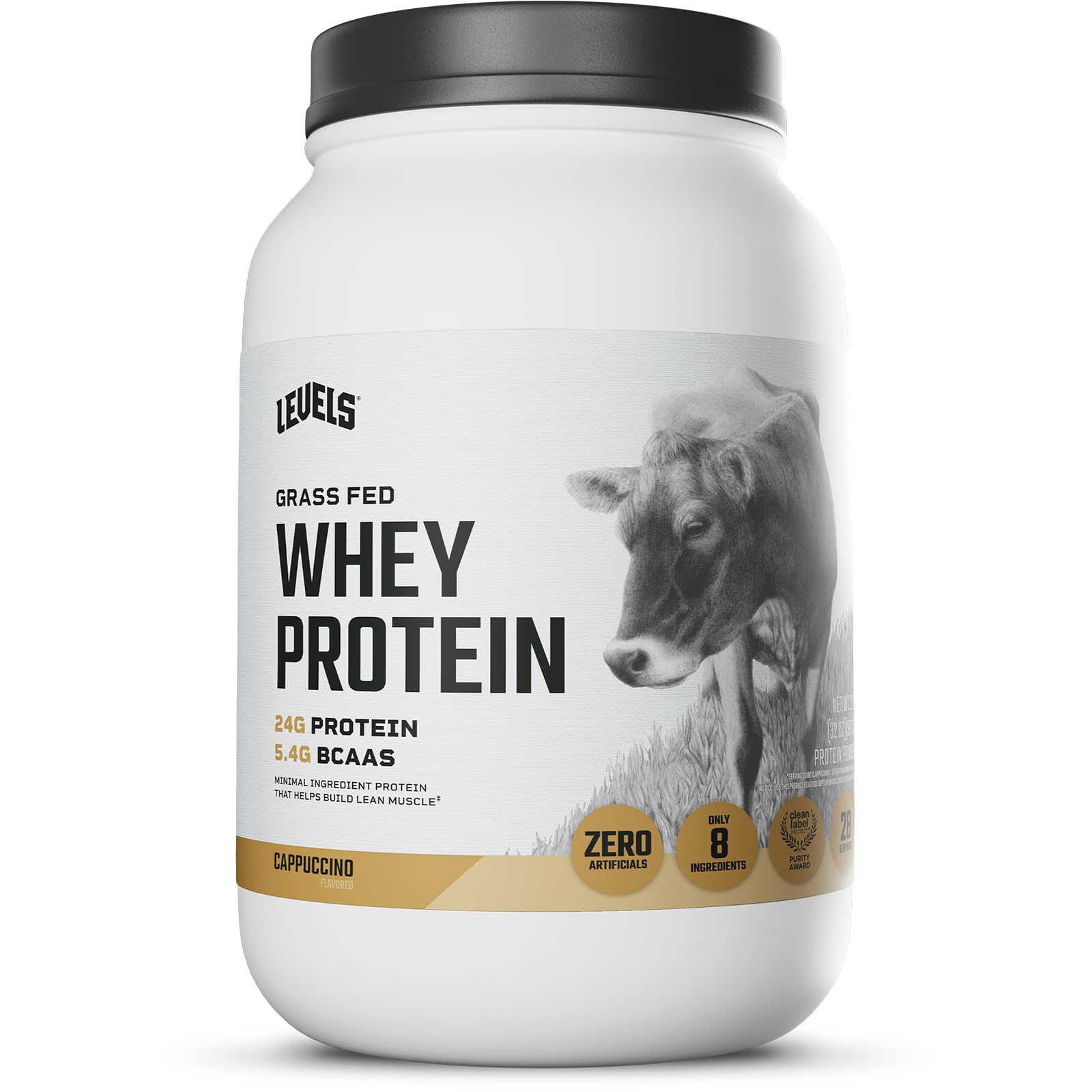 Levels Nutrition protéine petit-lait cappuccino en poudre pour shake post-entraînement