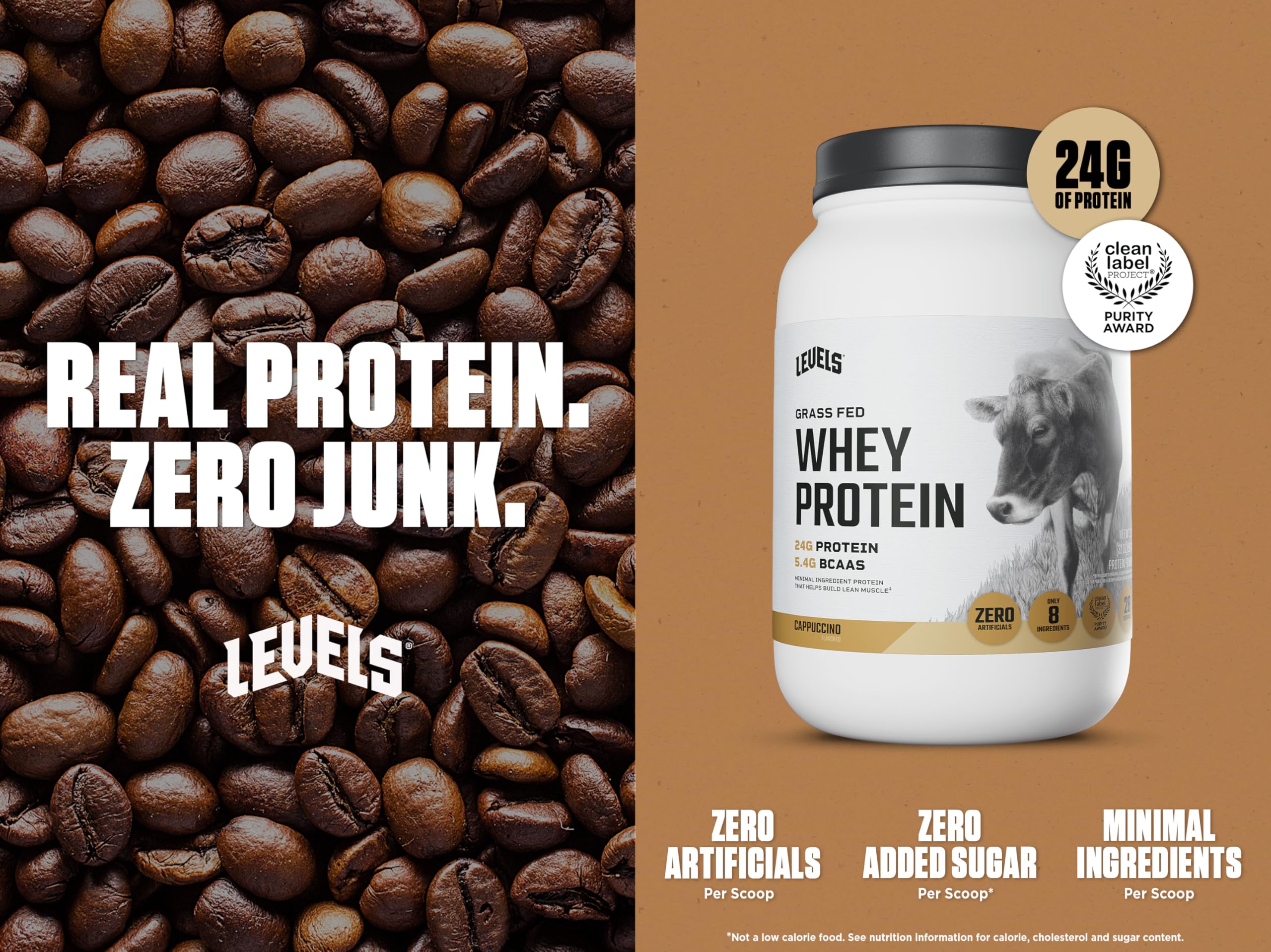 Levels Nutrition protéine petit-lait dose de 24 g pour un apport rapide
