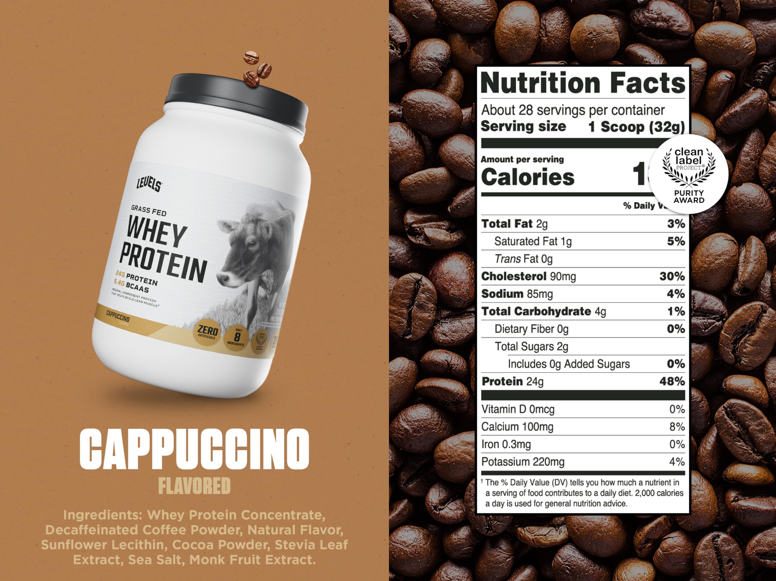 Levels Nutrition protéine petit-lait sans additifs artificiels goût naturel