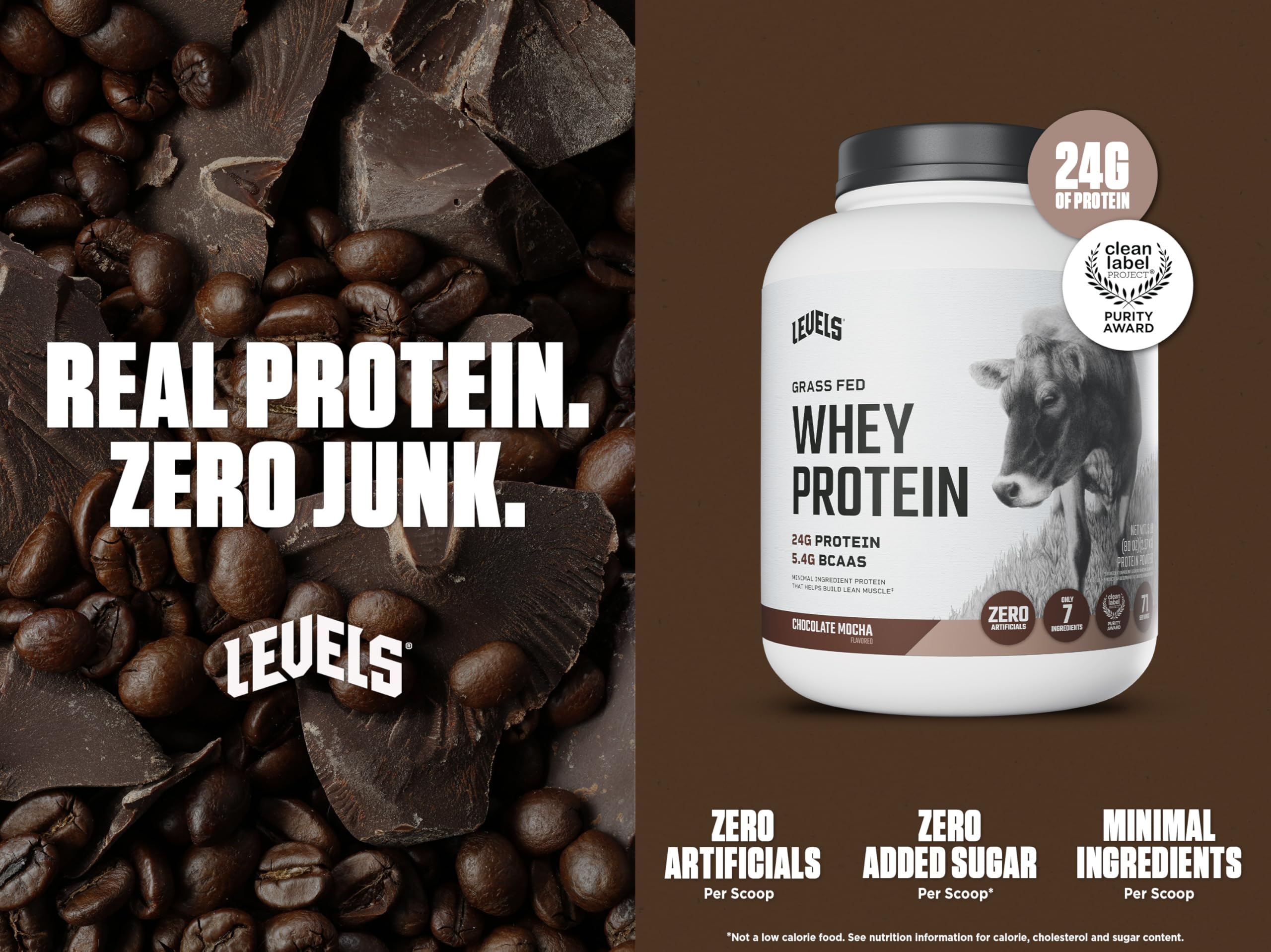 Levels dosage 24 g de protéine – portion précise pour un apport ciblé.
