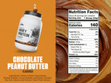 Ingrédients chocolat et cacahuète visibles, saveur naturelle post‑entraînement.