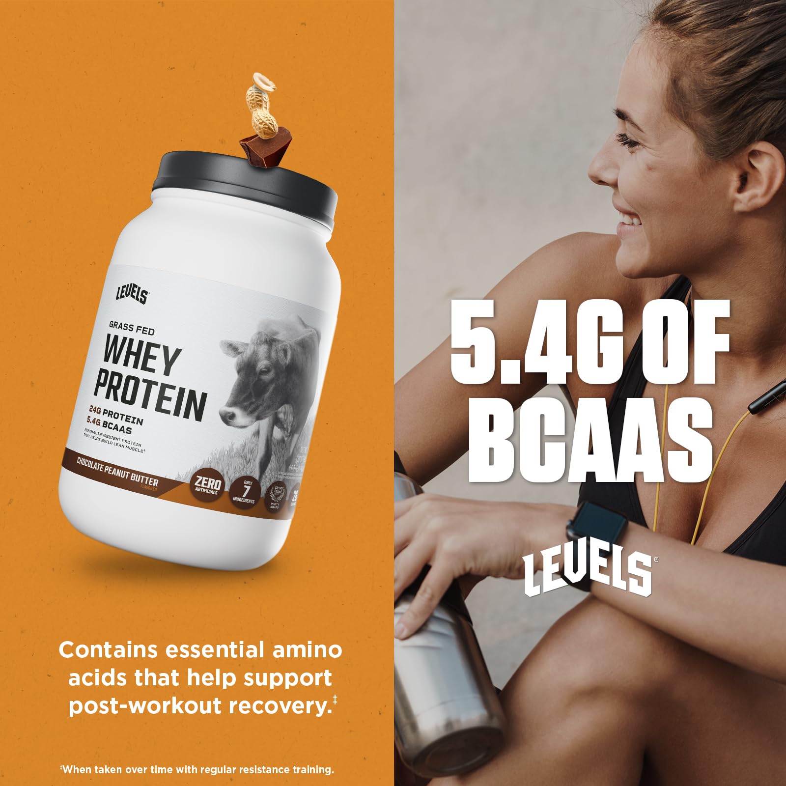 Protéine Levels issue d’un lait d’élevage herbe, goût neutre et qualité.