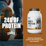 Étiquette Levels Whey Protéine, fabrication et standards américains.