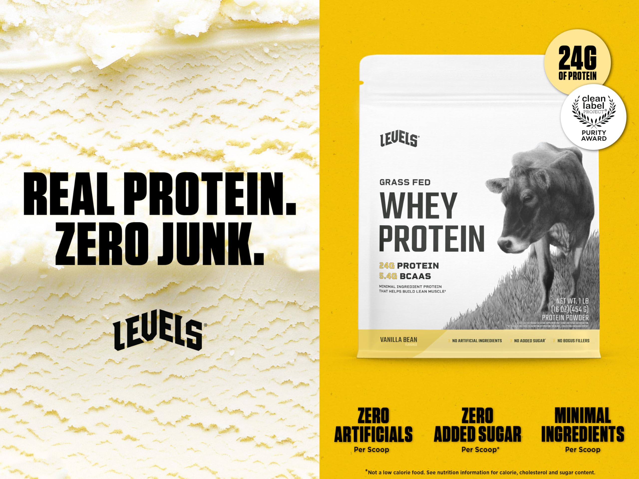 Levels Whey Vanilla Madagascar, doseur pratique pour 24 g de protéine