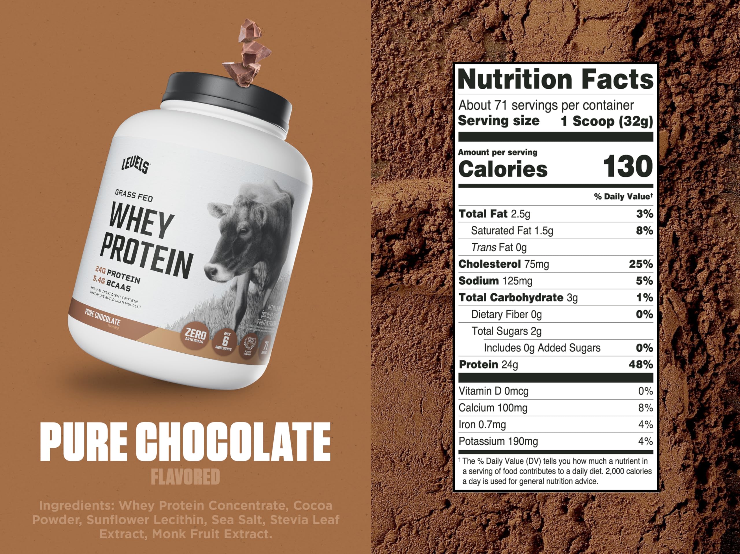 Levels Whey Protéine – dosette 24 g pour un apport protéique simple.
