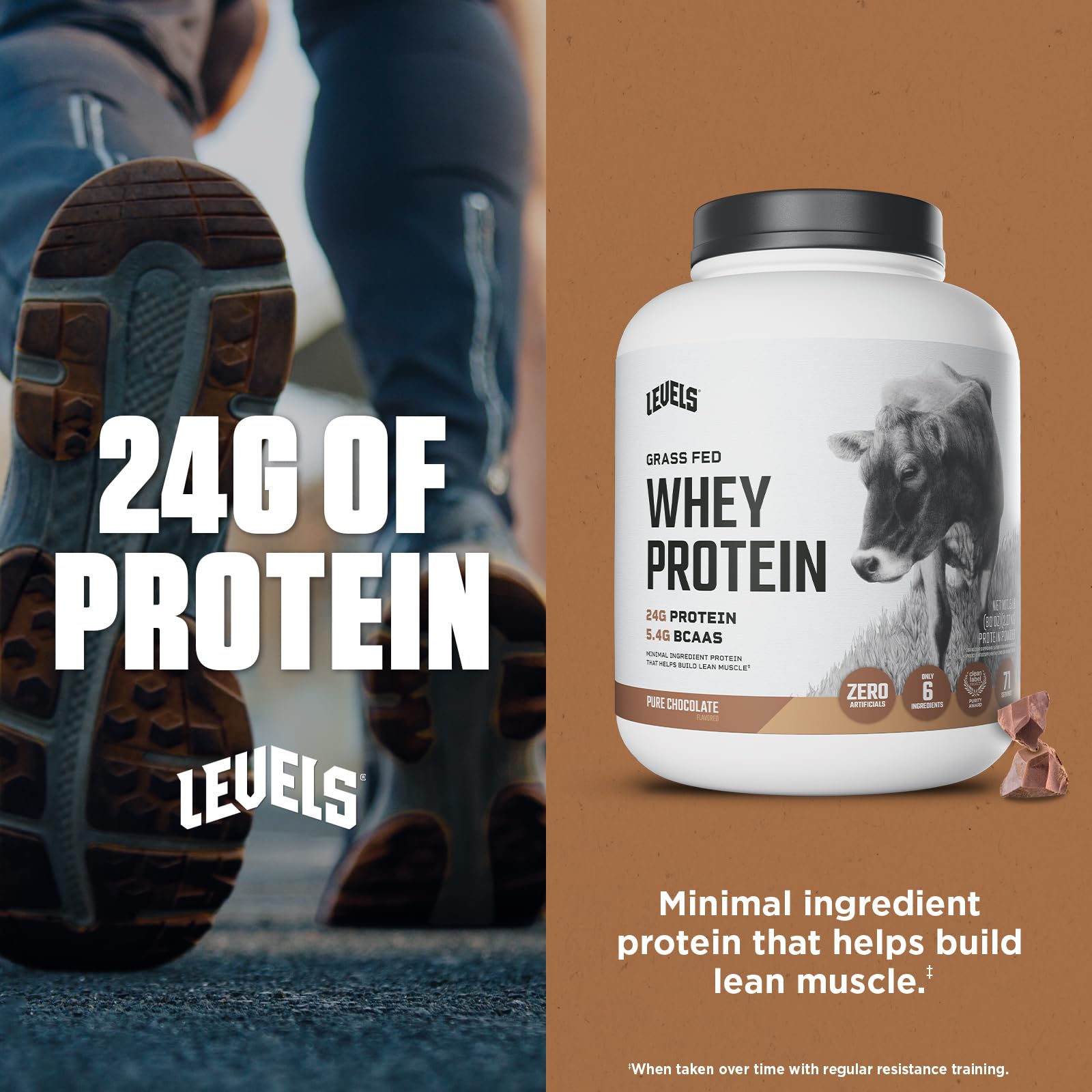 Levels Whey Protéine – emballage 5 lb, pratique et économique.