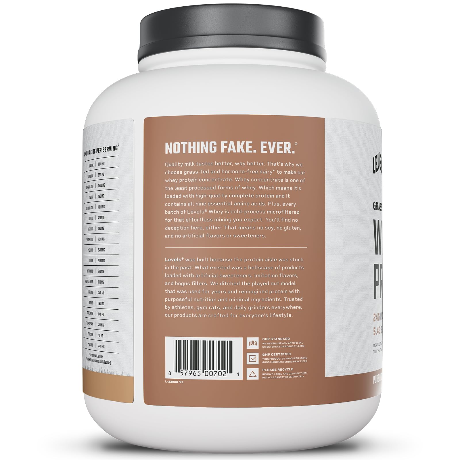 Levels Whey Protéine – shake rapide après l’entraînement, goût chocolat.